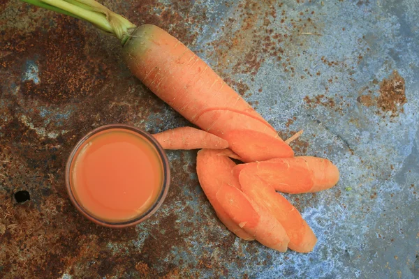 Fresh carrot juice — Stock Photo, Image