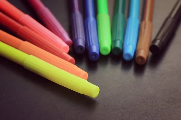 Colorful markers pens