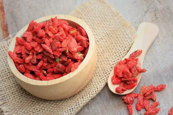 Red dried goji berries — Stock Photo, Image