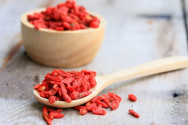 Red dried goji berries — Stock Photo, Image