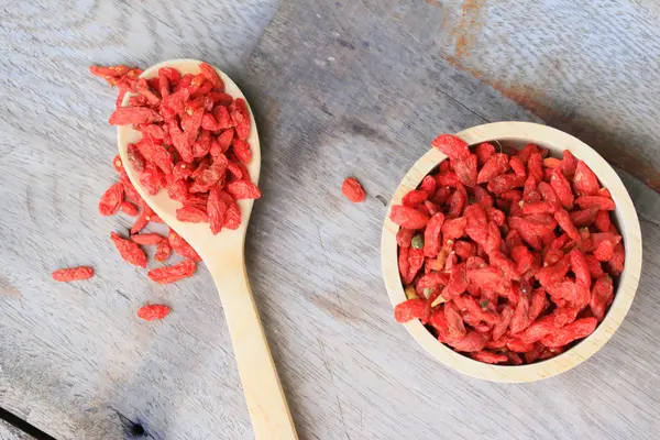 Red dried goji berries — Stock Photo, Image