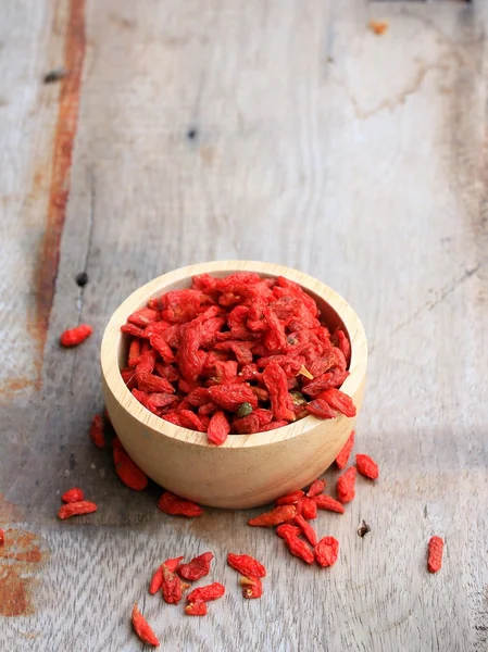 Bacche di goji secche rosse — Foto Stock