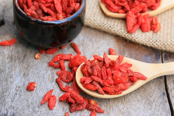 Red dried goji berries — Stock Photo, Image