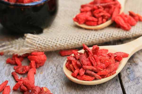 Red dried goji berries — Stock Photo, Image