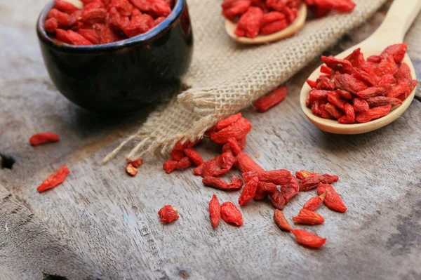 Red dried goji berries — Stock Photo, Image