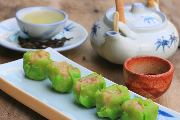 Dumplings de camarones al vapor chinos —  Fotos de Stock