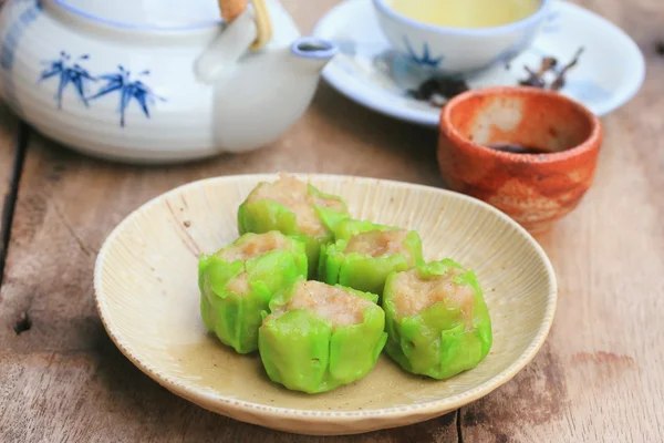 Dumplings de camarones al vapor chinos —  Fotos de Stock