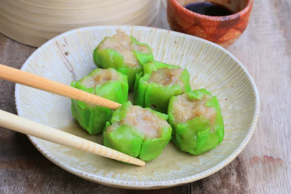 Dumplings de camarones al vapor chinos —  Fotos de Stock