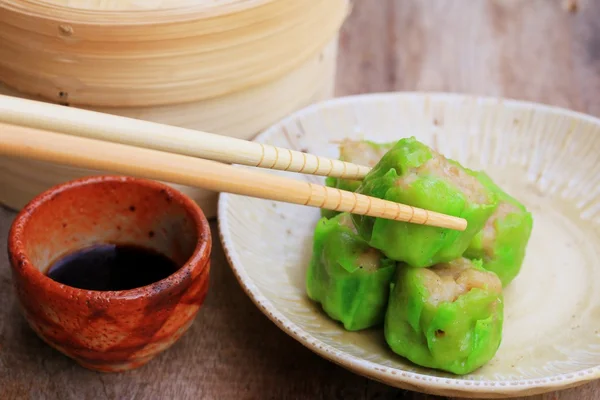 Dumplings de camarones al vapor chinos —  Fotos de Stock