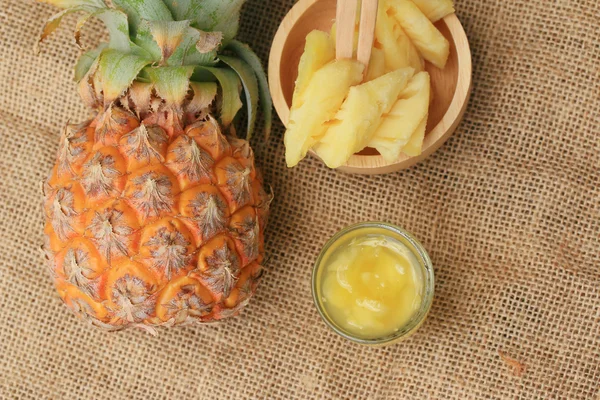 Sumo de ananás — Fotografia de Stock