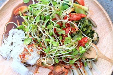 salata baharatlı genç yeşil ayçiçeği fide - Asya gıda