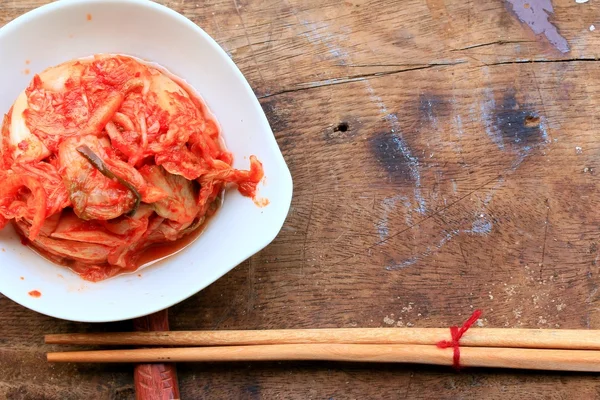 Kimchi káposzta - élelmiszer-Koreai — Stock Fotó