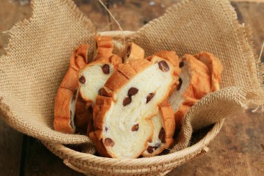 ahşap vintage ekmek kırmızı fasulye