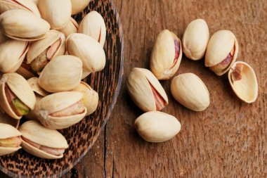 Ahşap vintage fıstık fındık