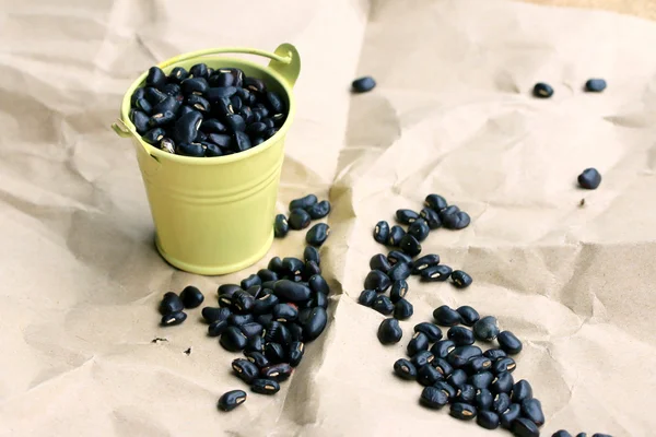 Heap black beans — Stock Photo, Image