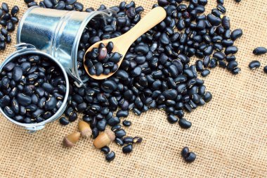 yığın siyah fasulye