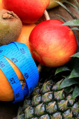 renkli sağlıklı karışık meyve