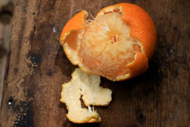 ahşap vintage turuncu meyve