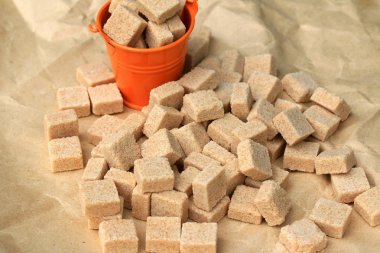 yığın üzerinde doğal küp şeker