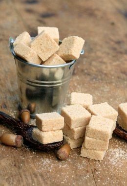 yığın üzerinde doğal küp şeker