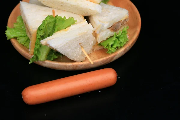 Сэндвичи с тунцом — стоковое фото
