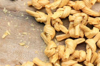 ahşap vintage üzerinde kuru fasulye