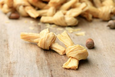 ahşap vintage üzerinde kuru fasulye