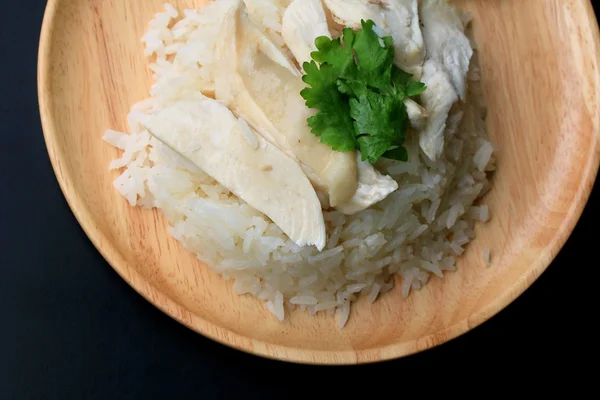 Rice steamed with chicken — Stock Photo, Image