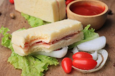 Lezzetli sandviç ekmeği tereyağı