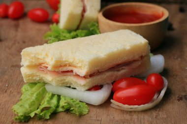 Lezzetli sandviç ekmeği tereyağı