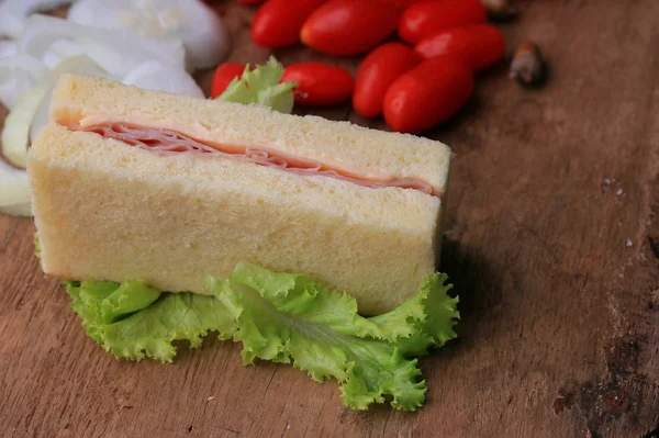 Leckere Sandwiches Brot zu Butter — Stockfoto