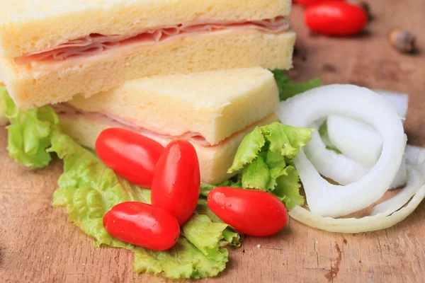 Tasty sandwiches bread to butter — Stock Photo, Image