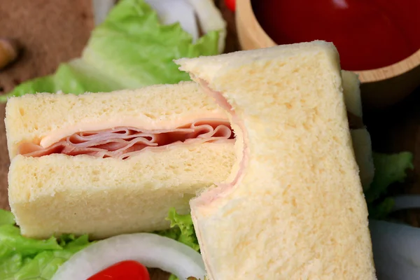 Tasty sandwiches bread to butter — Stock Photo, Image