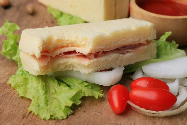 Tasty sandwiches bread to butter — Stock Photo, Image