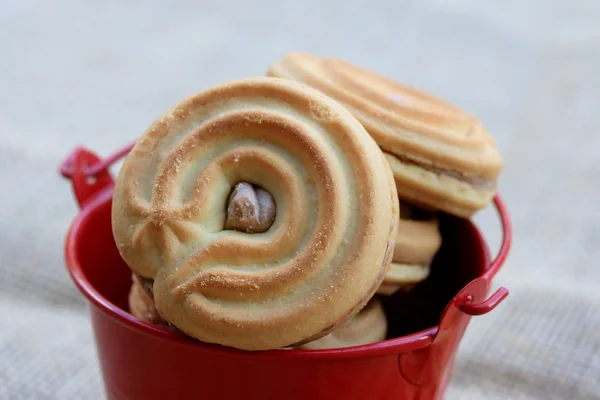 Sabrosas galletas de crema —  Fotos de Stock