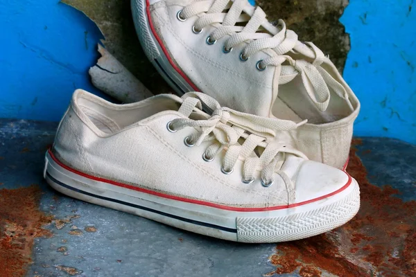 White sneakers — Stock Photo, Image