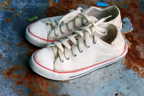 White sneakers — Stock Photo, Image