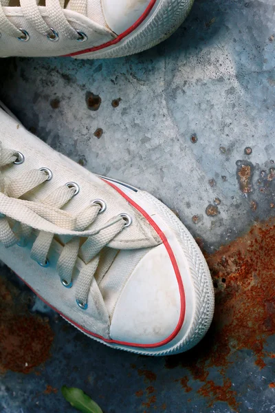 White sneakers — Stock Photo, Image