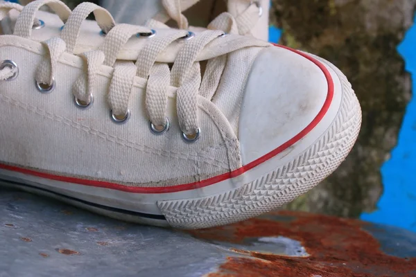 White sneakers — Stock Photo, Image