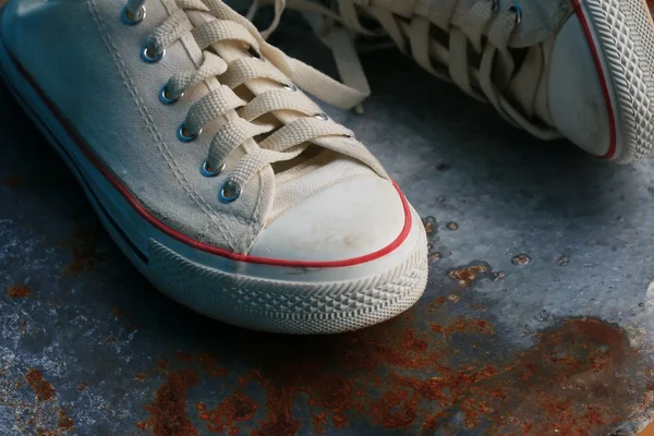 White sneakers — Stock Photo, Image