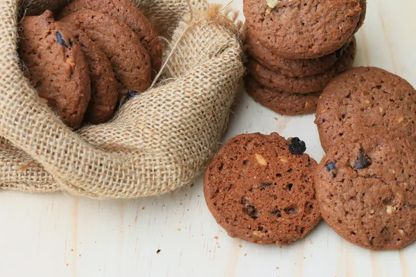 Galletas con chips de chocolate — Foto de Stock