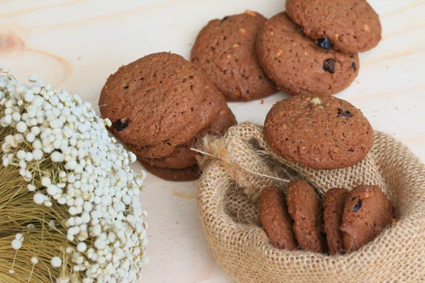 Galletas con chips de chocolate — Foto de Stock