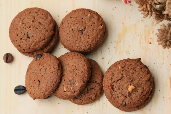 Galletas con chips de chocolate — Foto de Stock