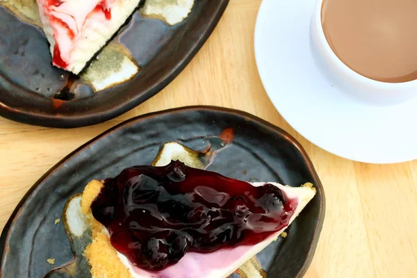 Blue berry cheese cake — Stock Photo, Image