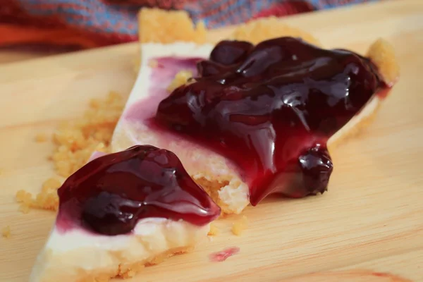 Blaubeerkäsekuchen — Stockfoto