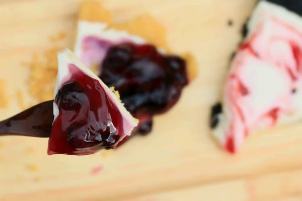 Blue berry cheese cake — Stock Photo, Image