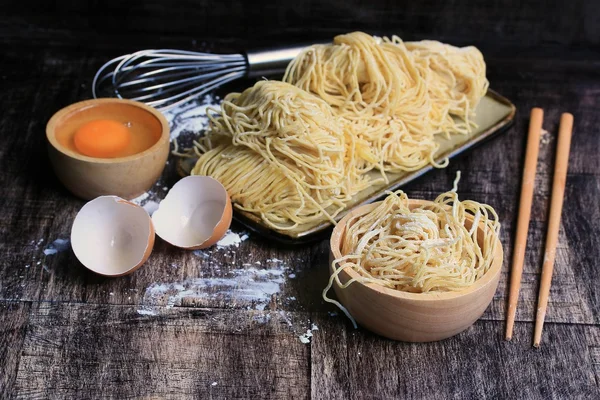 Noodles αυγών κίτρινο — Φωτογραφία Αρχείου