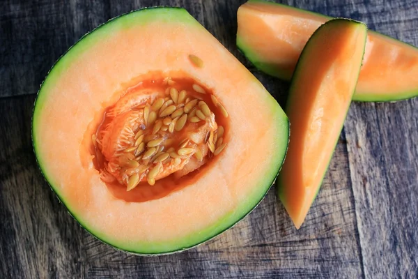 Fresh orange melon — Stock Photo, Image