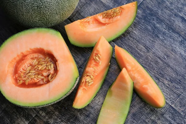 Fresh orange melon — Stock Photo, Image