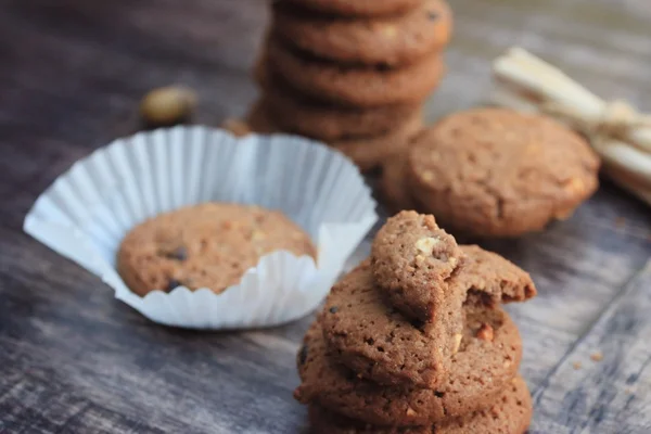 Galletas de chocolate sabroso chip — Foto de Stock